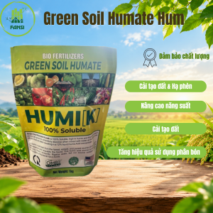 Humik 100% Soluble Green Soil Humate 1kg – Phân Bón Hữu Cơ Cải Tạo Đất